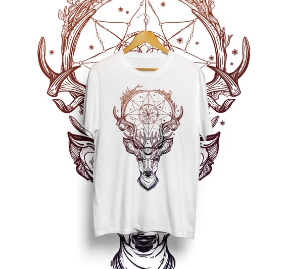 PureMetta T-shirt Sacred Deer bij Etsy.com